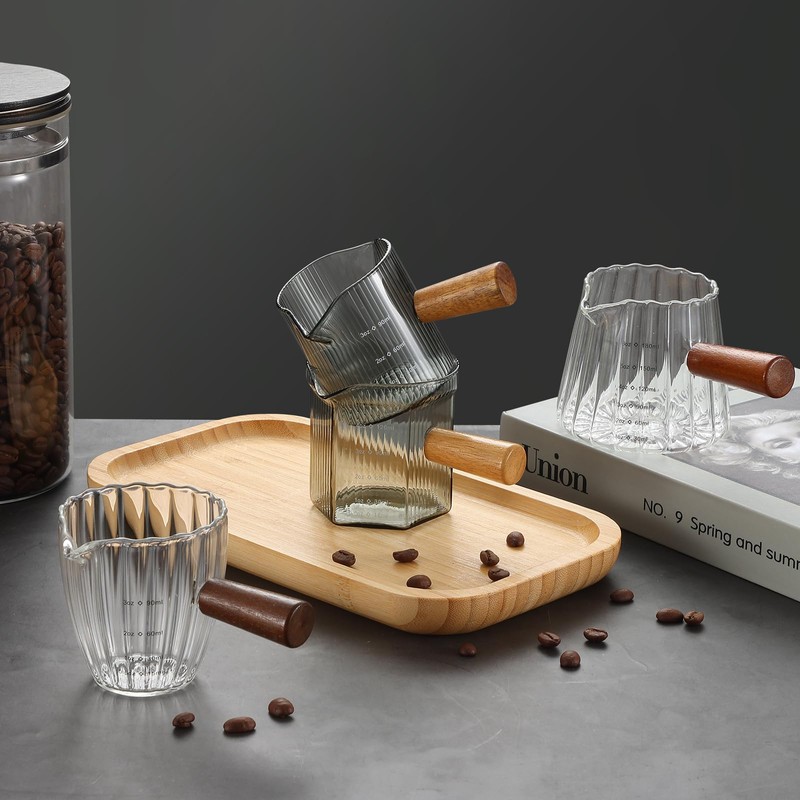 Espresso Cups 4 OZ, Double V-Shaped Spouts Cups, Espresso Shot