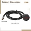 3 PCS Shampoo Bowl Hose and Sprayer, Flexible Rubber Hose