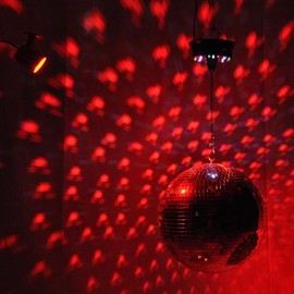 HeyJiaYu Mirror Disco Ball, 12 inch DJ Dance Club Stage Lighting, Disco Ball Decoration Silver, Party Disco Ball for DJ Club Stage Bar KTV Party Wedding Holiday Decoration (12 inch)