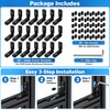 20-Pack 2020 L-Shaped Corner Brackets for Aluminum Extrusion – Black