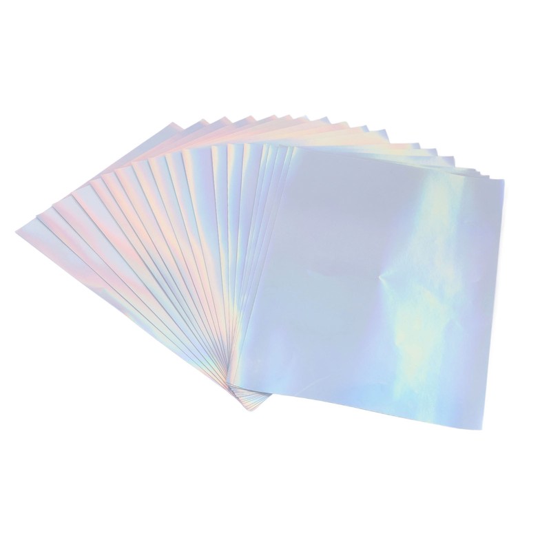 20 Sheets A4 Printable Holographic Sticker Paper Waterproof Fast Dry