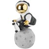BRUBAKER Decorative Astronaut Skateboarder on the Moon 24 cm Spaceman