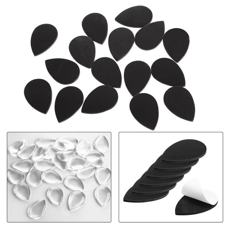 72 Pieces Craft Magnets Glass Ceramic Ferrite Magnet with Adhesive