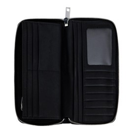 Desigual Women's Accessories Nylon Long Bi-Fold Wallet, black