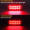 AT-HAIHAN Pack of 2 Aluminum Housing Red LED Trailer Stop