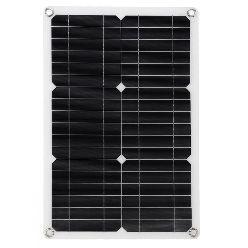 18V 20W Portable Solar Panel Semi Flexible Monocrystalline Waterproof Solar