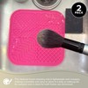 Silver Brush Limited 9060 Silver Essentials Multi-Quadrant Brush-Cleaning Silicone Mat