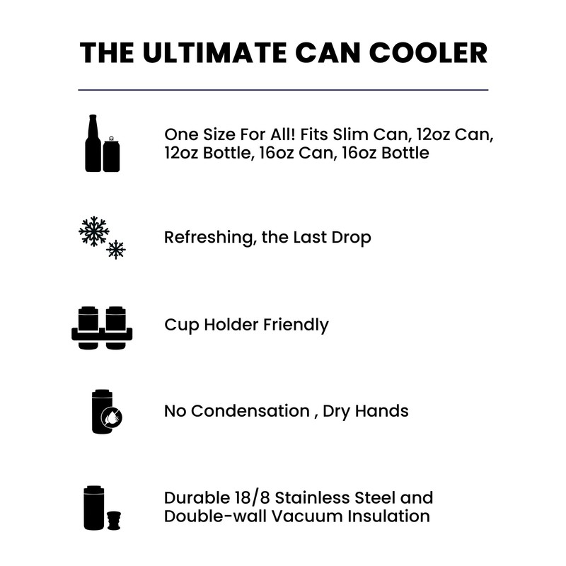 Meoky Universal Can Cooler Insulated: Fits All - for Regular