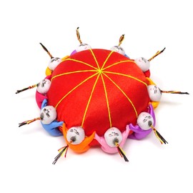 Honbay Handmade Product Chinese Traditional Style Needle Pin Cushion with 10 Kids (Red)