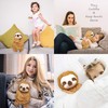 Global Gizmos Brown 46209 Plush Cuddly Toy Handwarmer Sloth