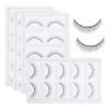 Veraly 20 Pares Pestañas Práctica Extensiones Maquillaje Lashista Color Negro