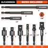 GURADESIGN 9-Piece Impact Drill Socket Adapter Set and Universal Joints