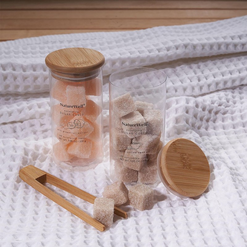 NatureWell Exfoliating Sugar Cubes, Grapefruit and Coffee, 20 Cubes (2