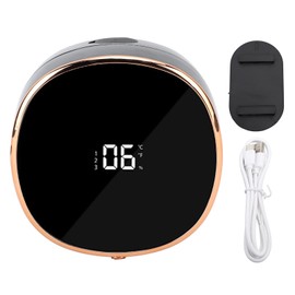 Automatic Soap Dispenser Foaming Hand Free Wall Mount Foam Rechargeable Touchless Smart Electric Dispenser for Wall Bathroom Kitchen Black