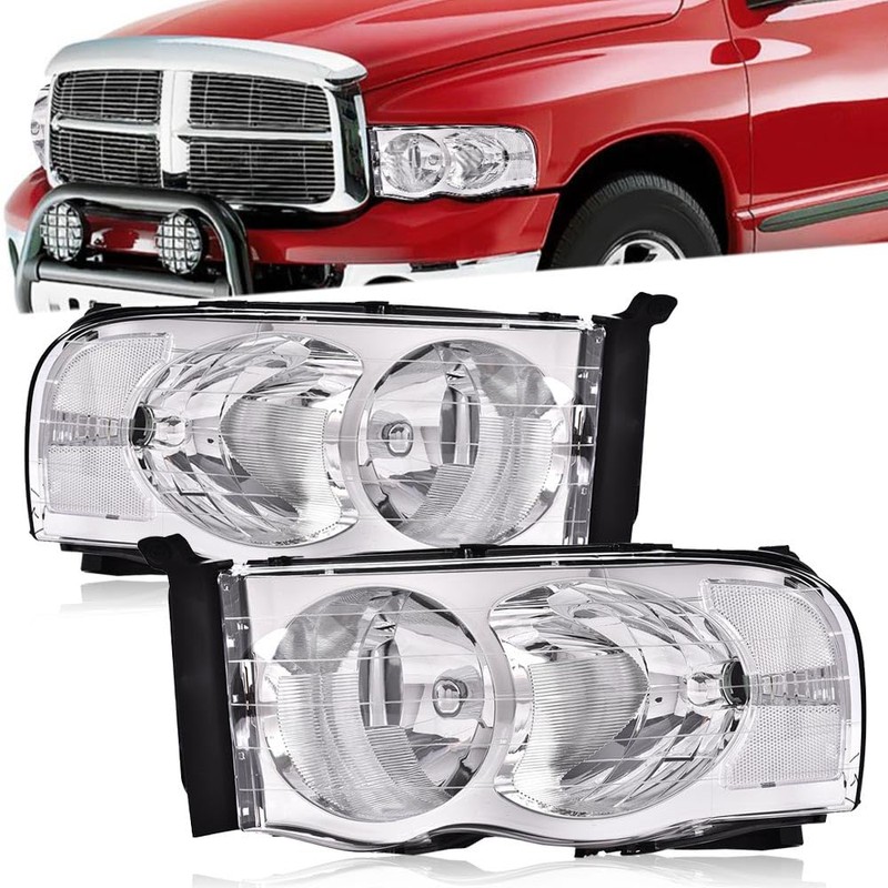G-PLUS Headlights Assembly, Compatible with Dodge Ram 1500 2500 3500