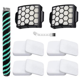 HEPA Filter Brush Roller Accessories Compatible with Shark LA802 LA742 Detect Pro Lift-Away Duo Clean Bagless Upright Vacuum Cleaner Replacement Parts XFFK320 XHF320