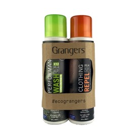Grangers Outdoor Mountain Climbing Camping Clothing Care Twin Pack Performance Wash Concentrate & Clothing Repel 1500014