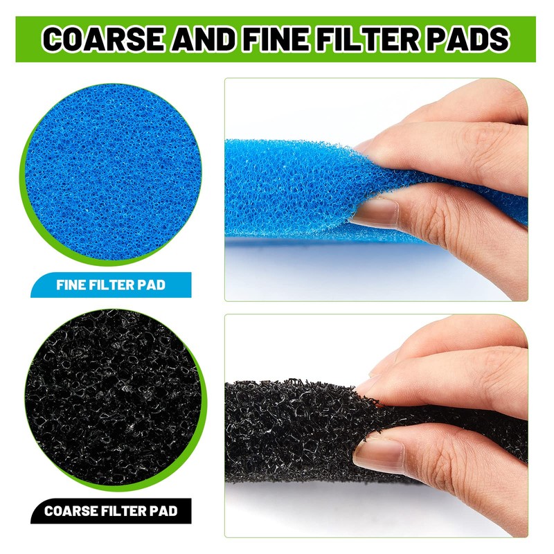 Retisee 2 Sets Replacement Pond Filter Pads for Outdoor Ponds
