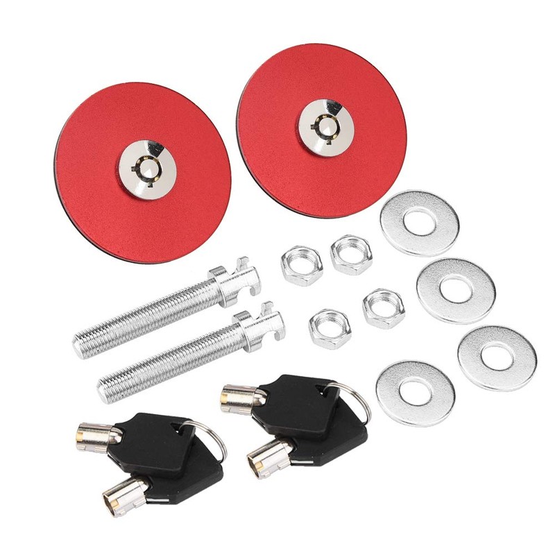 Acouto Car Hood Lock Pin Aluminum Alloy Universal Engine Hood