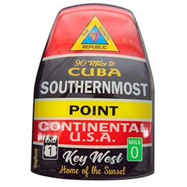 Southernmost Point Magnet Key West Florida Souvenir Glossy Fridge Decoration, 3 Inch