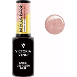 Victoria Vynn Mega Base Hart & Lange Nägel UV-LED Glitter Hybrid Gel Nagellack (Schimmer Pfirsich, 8ml)