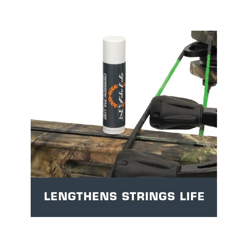 Titan Crossbow String Wax & Rail Lube Combo, 2-Pack, White