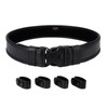 Dotacty Police Duty Belt w/Loop Lining Tri-Release Buckle 4 Belt