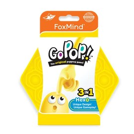FoxMind, Go Pop! Hexo, Yellow, The Original and Ingenious Tactile Game.