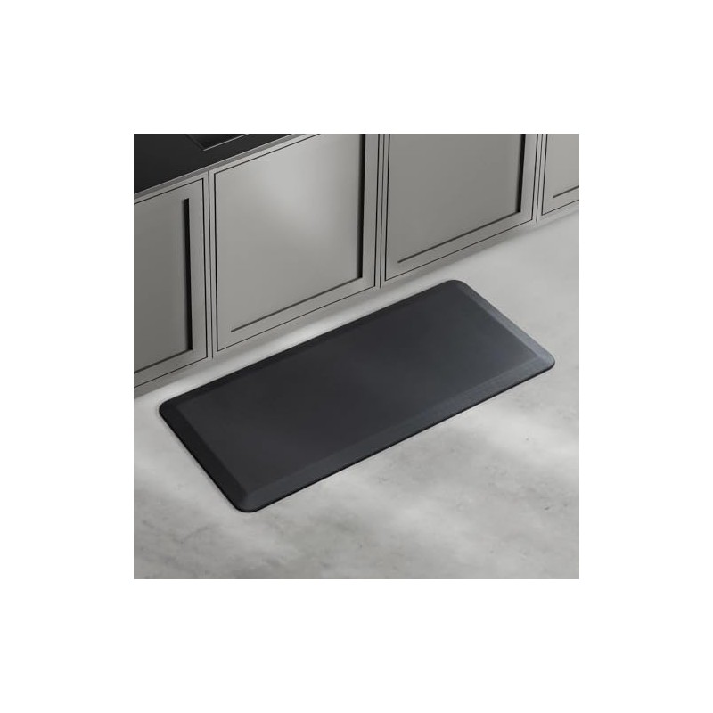 Genérico Tapete Antifatiga Ergonómico, Negro, Gel Suave, 106 x 50