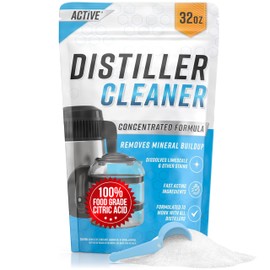 ACTIVE Distiller Descaler Citric Acid Cleaner - 2 Lb Bulk for Cleaning Water Distillers, Pure Citrus Acid Crystals Universal Residue Descaling Portable Distiller, Kettle, Boiler, Dispenser