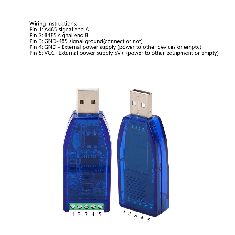 Serial Port Adapter Cable Converter Bidirectional Half Duplex Industrial Accessories