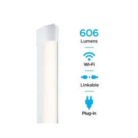 ENBRIGHTEN 18 in. Linkable LED Wi-Fi Under Cabinet Light 3000k Plug or Hardwire