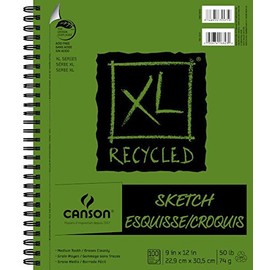 Canson XL Recycled Wire Sketch Pad 9X12
