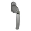HOPPE Duraplus Atlanta Window Handle in Aluminium Steel / Lockable