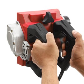 CUBELLIN Commercial Handheld Wall Planer 110V 1300W Electric Wall Planer 0.04-0.16in Depth Adjustable Handheld Power Planer Shovel Portable Wall Planer (Red)