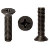 M6 (6mm x 12mm) Black Zinc Flake Phillips Countersunk Machine