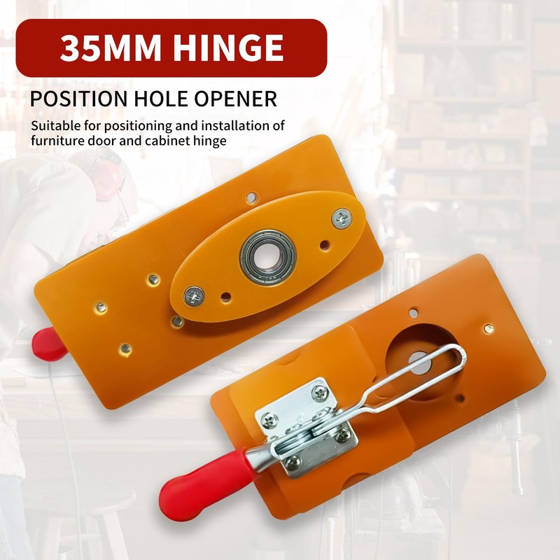35 mm Hinge Drilling Template, Hinge Drilling Gauge Set, with