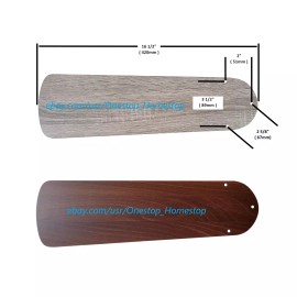 Westinghouse 5 - 42" Dark Reversible Ceiling Fan Blades, Indoor / Outdoor, Replacement, NEW