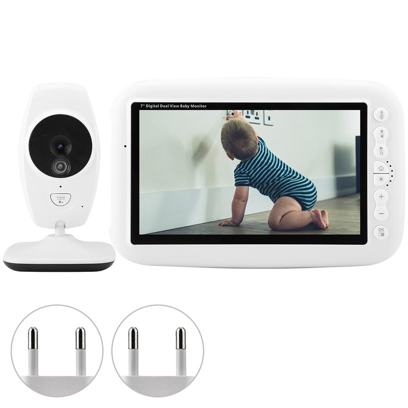 7 Inch 720P IR Camera Wireless Baby Intercom Monitor