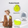 Issimober Pack of 6 Magnetic Reflectors, Reflective Lapel Magnets, Reflector