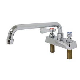 AA-402G Faucet 4" Commercial Deck Mount Faucet with AA-008G Heavy Duty Swivel 8" Spout