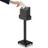 Freestanding Ballot Box Collection with Silent Caster Wheels: Secure and