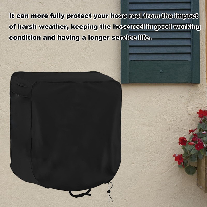 UOIENRT Garden Wall-mounted Hose Reel Cover, Garden Hose Reel Covers,