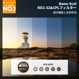K&F CONCEPT 82mm Variable ND Filter ND2-ND32+CPL Filter, 2-in-1 Lens Filter, AGC Optical Glass, HD Super Resolution Power, Low Reflectivity, 28 Layer Nano Coating, Water Repellent, Oil Repellent, Scratch Resistant, Video/Landscape Shooting, Dimming, Polarized (Nano-Xcel)