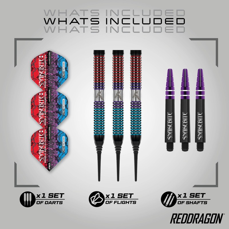 RED DRAGON Peter Snakebite Wright Spirit 18 Gram Softip Premium