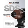 Heavy Duty Electric Corded 1-1/8 SDS-Plus Rotary Hammer Drill with