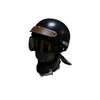 CellDesigns Leather Peak Visor for 3 Snap Open Face Helmet