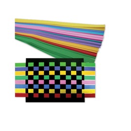 Hygloss 1,000 Paper Weaving Strips - ¾-Inch x 16-Inch - Kids Arts and Crafts, Classroom Activities - Learn to Weave - 10 Assorted Colors, 1000 Strips
