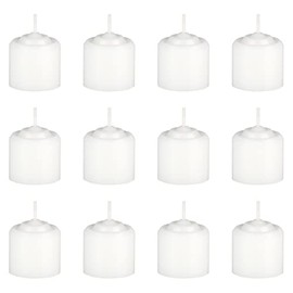 White Unscented 8 Hours Votive Candles Pack of 12