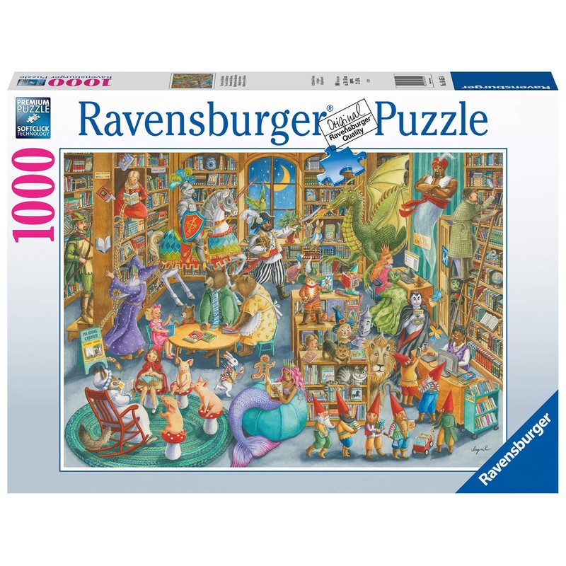 Ravensburger Midnight at The Library Puzzle - 1000 Unique Pieces